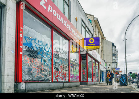 London Road, Brighton, UK 09/06/2019 fermeture des magasins sur la rue à la suite du déclin économique Banque D'Images