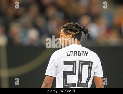 Hamburg, Deutschland. 06Th Jan, 2016. Serge GNABRY (GER) Soccer Laenderspiel, championnat d'Allemagne, de qualification (GER) - Pays-Bas (NED) 2 : 4, le 09/06/2019 à Hambourg/Allemagne. ¬ | Conditions de crédit dans le monde entier : dpa/Alamy Live News Banque D'Images