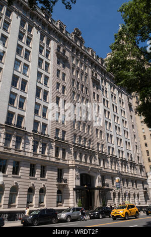 L'hôtel Langham est un majestueux édifice appartement Co-Op sur Central Park West, NEW YORK, USA Banque D'Images