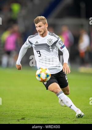 Hamburg, Deutschland. 06Th Jan, 2016. Timo WERNER (GER) l'action. Laenderspiel Football, championnat d'Allemagne, de qualification (GER) - Pays-Bas (NED) 2 : 4, le 09/06/2019 à Hambourg/Allemagne. ¬ | Conditions de crédit dans le monde entier : dpa/Alamy Live News Banque D'Images