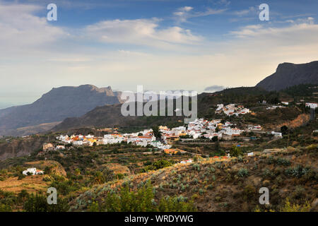 Barranco de Fataga. Gran Canaria, îles Canaries. Espagne Banque D'Images