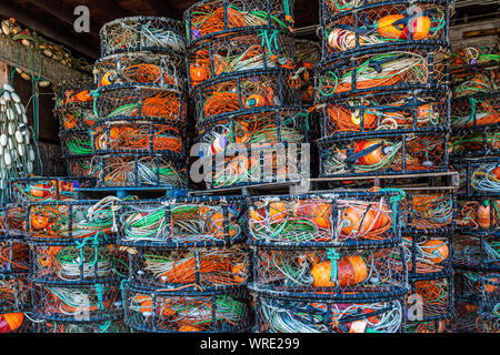 Filets de cordes et de flotteurs Banque D'Images