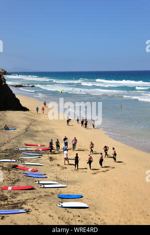 La plage de la pared. Fuerteventura, Îles Canaries. Espagne Banque D'Images