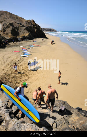 La plage de la pared. Fuerteventura, Îles Canaries. Espagne Banque D'Images