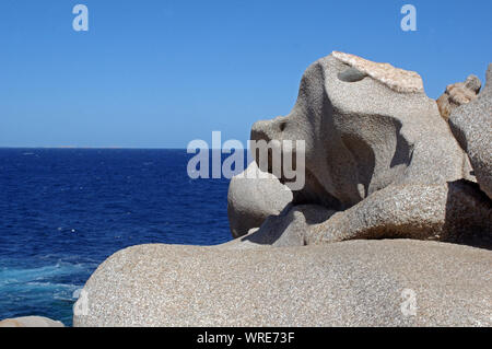 Santa Teresa Gallura, Sardaigne, Italie. Capo Testa Banque D'Images