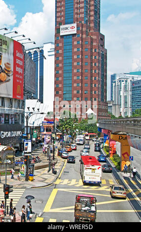 Scène de rue, Bintag, Kuala Lumpur, Malaisie Banque D'Images