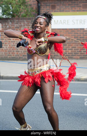 Carnaval Antillais de Londres Hackney Banque D'Images