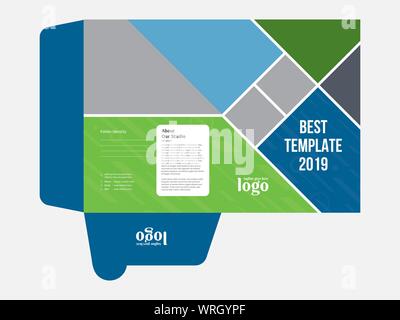 Dossier de présentation pour tout type d'utilisation professionnelle Illustration de Vecteur