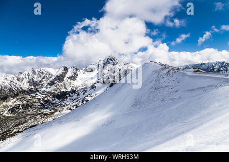 Ski Zakopane Kasprowy haut de la montagne. Pologne Banque D'Images