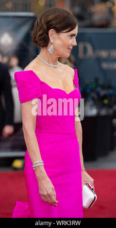 Londres - Angleterre - septembre 9 : Elizabeth McGovern assiste à la première mondiale de 'Harry Potter' dans Leicester Square, Londres, Royaume-Uni le 9 septembre 2019. Ga Banque D'Images