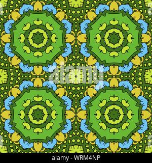 Bel ornement oriental. Mandala. Modèle sans couture. Dessiner à main Illustration de Vecteur