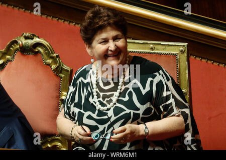 Roma, Italia. 10 Sep, 2019. Teresa Bellanova Rome le 10 septembre 2019. Sénat. Discussion et vote de confiance au nouveau gouvernement. Foto Samantha Zucchi Insidefoto insidefoto Crédit : srl/Alamy Live News Banque D'Images