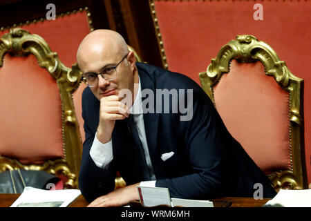 Roma, Italia. 10 Sep, 2019. Federico D'Inca' Rome le 10 septembre 2019. Sénat. Discussion et vote de confiance au nouveau gouvernement. Foto Samantha Zucchi Insidefoto insidefoto Crédit : srl/Alamy Live News Banque D'Images