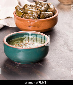 Cuisine orientale, crevettes et Kofta et kabab sur un plat de style Banque D'Images