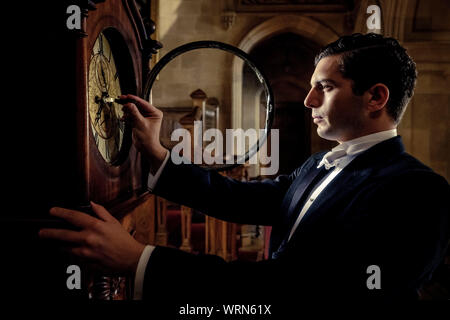 DATE DE SORTIE : Septembre 20, 2019 TITRE : Downton Abbey STUDIO : Focus Réalisateur : Michael Engler RÉSUMÉ : adapté de la série télévisée Downton Abbey qui raconte l'histoire de la famille Crawley, un riche propriétaire d'une grande propriété dans la campagne anglaise au début du 20e siècle. Avec : Michael C. FOX comme Andy . (Crédit Image : © Focus/photos) Banque D'Images