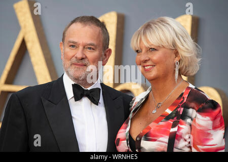 Londres - Angleterre - septembre 9 : Hugh Bonneville et Lulu Williams assister à la première mondiale de 'Harry Potter' dans Leicester Square, Londres, Royaume-Uni, le 9 sept. Banque D'Images