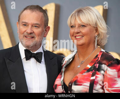 Londres - Angleterre - septembre 9 : Hugh Bonneville et Lulu Williams assister à la première mondiale de 'Harry Potter' dans Leicester Square, Londres, Royaume-Uni, le 9 sept. Banque D'Images
