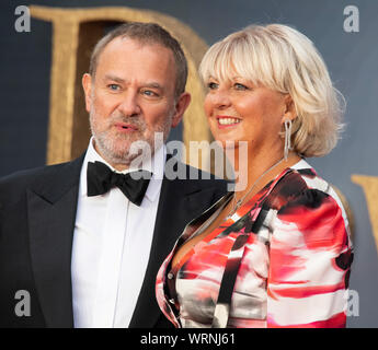 Londres - Angleterre - septembre 9 : Hugh Bonneville et Lulu Williams assister à la première mondiale de 'Harry Potter' dans Leicester Square, Londres, Royaume-Uni, le 9 sept. Banque D'Images
