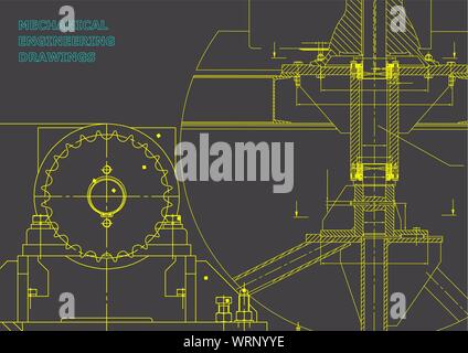 Plans. Construction Mécanique. Conception Technique. Couverture  D'ingénierie. Bannière. Vert Clip Art Libres De Droits, Svg, Vecteurs Et  Illustration. Image 92438588