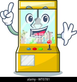 Grue miniature de doigt en forme de jeu personnages vector illustration Illustration de Vecteur