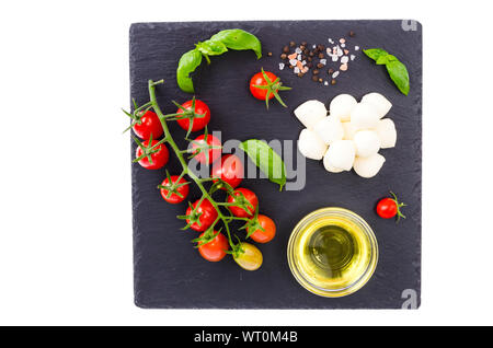 Ensemble de produits pour faire de Caprese. Studio Photo Banque D'Images