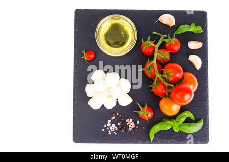 Ensemble de produits pour faire de Caprese. Studio Photo Banque D'Images