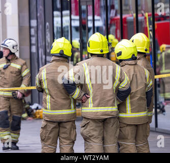 Edinburgh, Royaume-Uni. 10 septembre 2019. Incendie à Fountainbridge, Édimbourg, Écosse, Royaume-Uni. Banque D'Images