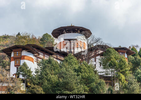 Trongsa Dzong, la plus grande forteresse dzong du Bhoutan Banque D'Images