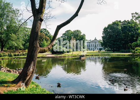 Ogrod Krasinskich park Krasinski Palace à Varsovie, Pologne Banque D'Images