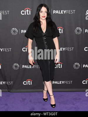 10 septembre 2019, à Beverly Hills, Californie, USA : 10 Septembre, 2019 - Los Angeles, Californie. Kat Dennings de '''Dollface'' assiste à la Paley Center for Media's 13th Annual PaleyFest Fall TV Previews - Hulu. (Crédit Image : © ZUMA/Bennight Billy sur le fil) Banque D'Images