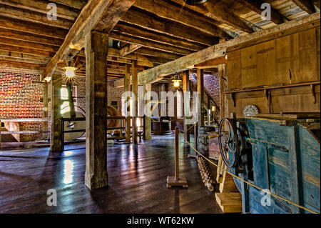 Intérieur de l'usine de Colvin a l'origine, le site était la propriété de George Washington, qui l'a identifié comme idéal pour un site de l'usine Banque D'Images