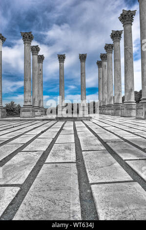 Le Capitole National colonnes sont l'une des plus récentes fonctionnalités ajoutées à l'Arboretum de Washington DC Banque D'Images