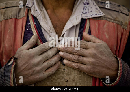 Les mains de construction Banque D'Images