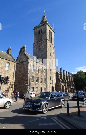 La Chapelle St Salvator l'une des deux chapelles de l'université dans la ville de Fife St Andrews est situé sur North Street Banque D'Images