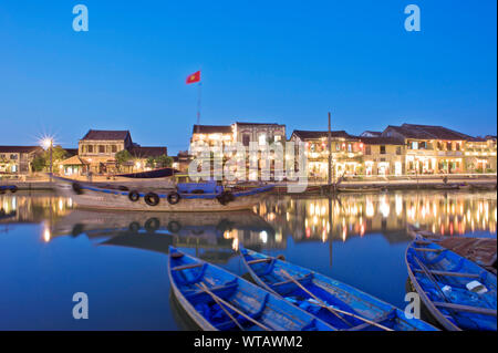 Hoi An ancient city riverside Banque D'Images