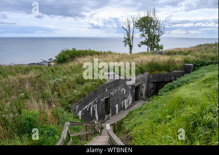 Vue sur mer ou à partir de Bangsbo Fort Bunkermuseum Banque D'Images