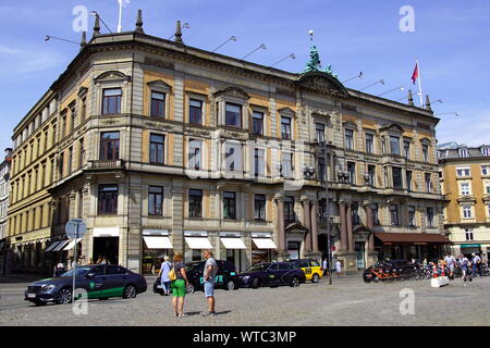 Copenhague, Danemark - 20 juillet 2019 - ancien siège de la Great Northern Telegraph Company, sur place Kongens Nytorv à Copenhague, Danemark. Banque D'Images