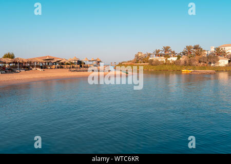 Avis de littoral à El Gouna. L'Egypte, l'Afrique du Nord Banque D'Images