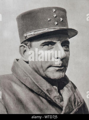 Jean de Lattre de Tassigny, (1889 - 1952). Commandant de la première armée française qui débarqua en Provence. Banque D'Images