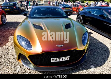 Aston Martin DBS Superleggera sur spectacle au 2019 Concours d'elégance à Blenheim Palace, le 8 septembre 2019 Banque D'Images