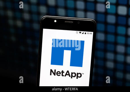 Juillet 24, 2019, Brésil : Dans cette photo illustration le logo NetApp est vu affichée sur un smartphone. (Crédit Image : © Rafael Henrique/SOPA des images à l'aide de Zuma sur le fil) Banque D'Images