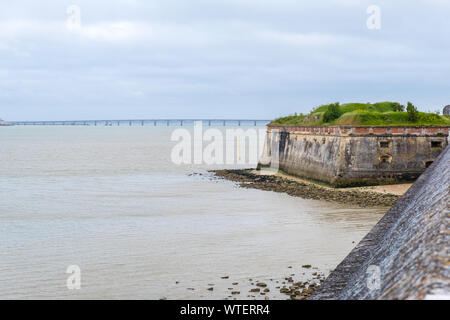 Ile d'Oléron, France - 10 mai 2019 : Citadelle de Château-d'Oléron sur l'île Oléron en France Banque D'Images