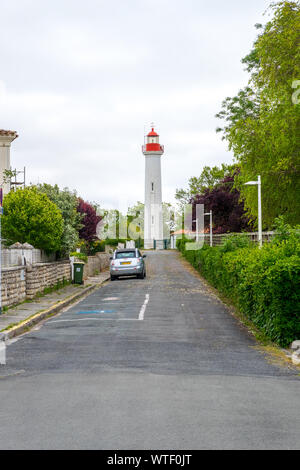 Ile d'Oléron, France - 10 mai 2019 : Phare de Château-d'Oléron sur l'île Oléron en France Banque D'Images