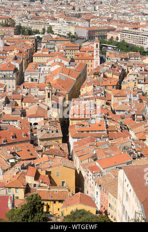 Belle vieille ville vue d'en haut, France, Europe Banque D'Images