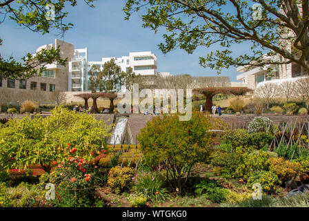 LOS ANGELES, CALIFORNIE - Mai 2009 : Robert Irwin's Jardin Central au Getty Center de Los Angeles Banque D'Images