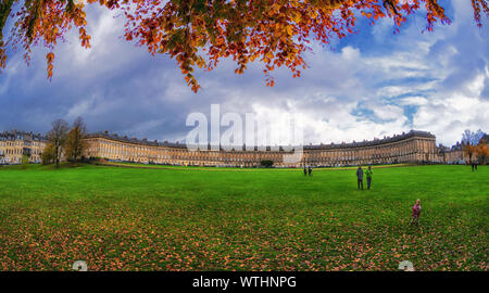 Royal Crescent à Bath, Angleterre Banque D'Images