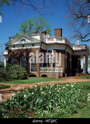 Monticello, Thomas Jefferson's home, Charlottesville, Virginia Banque D'Images