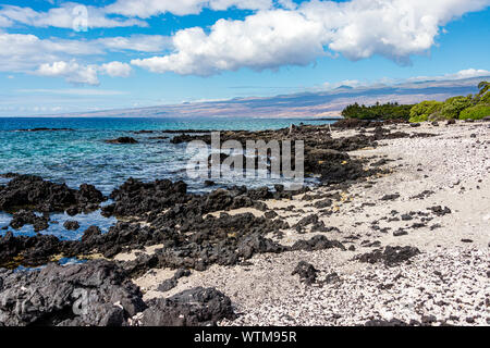 Hawai'i, la grande île du Sud, Kahala, Puako Beach Banque D'Images