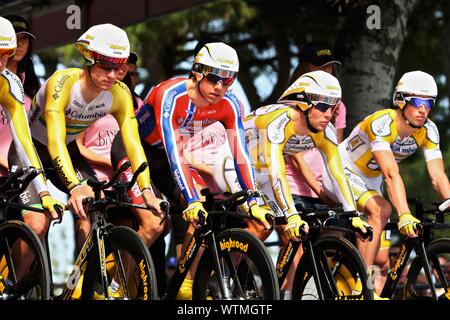 Grand Vélo, Mark Cavendish au Giro di Italia Banque D'Images