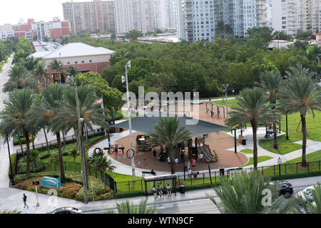 Sunny Isles, vue sur la ville. Banque D'Images